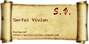 Serfel Vivien névjegykártya